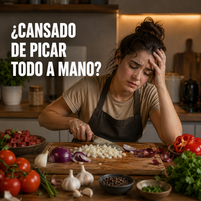 Picadora Eléctrica 2L — Potente, Rápida y de Acero Inoxidable